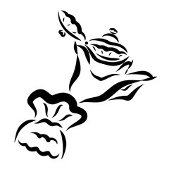 Casket with a precious ring in a woman's hand