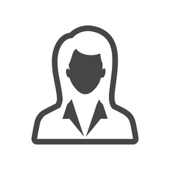 Business Woman Icon, simple vector icon