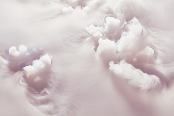Abstract background of clouds made of smoke from dry ice 