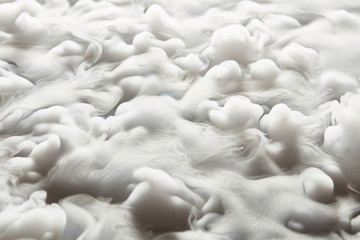Abstract background of clouds made of smoke from dry ice 