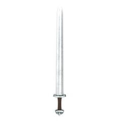 Medieval Viking Sword on white. 3D illustration