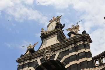 Fototapeta na wymiar the ancient gate in Catania, Sicily