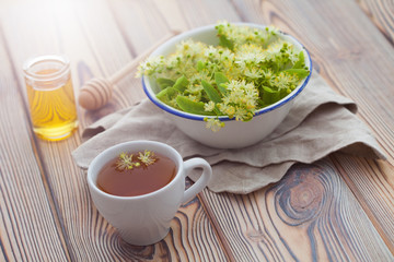 cup of linden tea