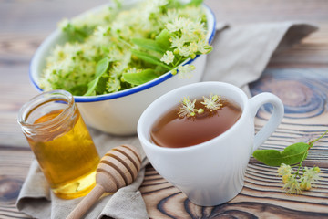 cup of linden tea