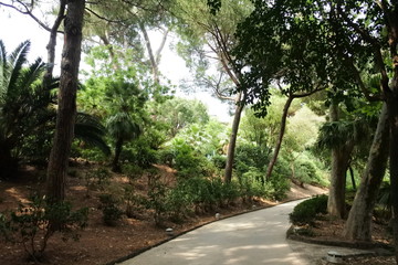 the park in Catania, Sicily, Italy