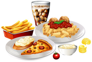 A Set of Delicious Food