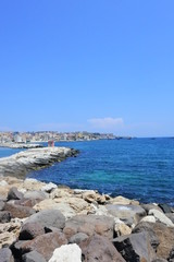 Naklejka na ściany i meble the sea in Syracuse, Sicily