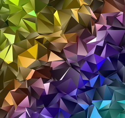 Abstract Low-Poly triangular modern background