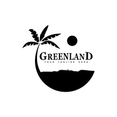 logo design of the island © Sabavector