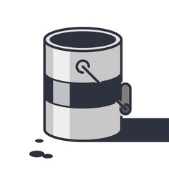 Color paint icon set. Paint colors. Paint icons. А tin of paint icons.