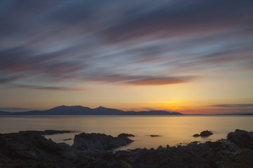 Isle of Arran at sunset