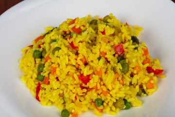 Rice with vegetables