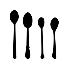 cutlery and silhouette knife