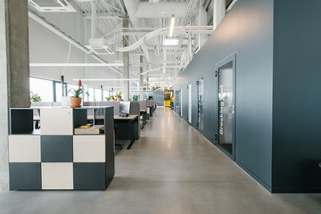 Modern open space office interior