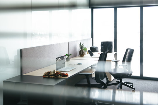 Modern open space office interior
