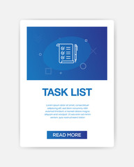 TASK LIST ICON INFOGRAPHIC