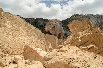 Stone quarries Atlantis, Ibiza, Balearic Islands, Spain