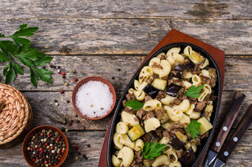 Pasta with minced meat