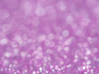 Violet abstract glitter background with bokeh. lights blurry soft pink for the romance background, light bokeh holiday party background for Christmas and New Year Eve background