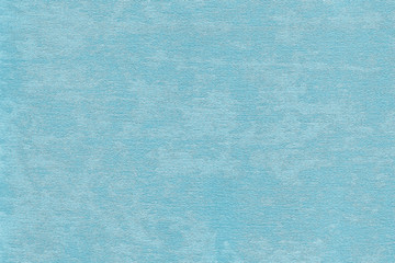 Blue fabric texture background. Empty abstract cloth backdrop