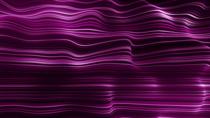 abstract neon wave line filed