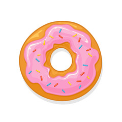 Donut with pink glaze