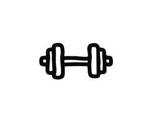 gym button icon design illustration,hand drawn style design, designed for web and app