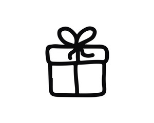 gift icon design illustration,hand drawn style design, designed for web and app