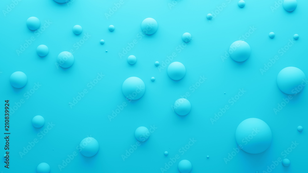 Poster 3d render abstract background. simple plane with geometry shapes that bounds from surface. light gam