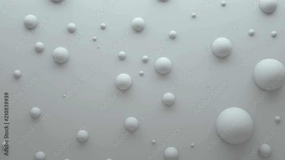 Poster 3d render abstract background. simple plane with geometry shapes that bounds from surface. light gam