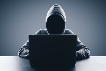 Hacker and virus concept