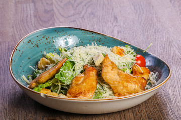 Caesar salad with chicken