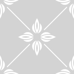 abstract floral seamless pattern with flowers, netting and leaves