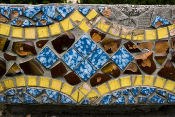 mosaic on the wall