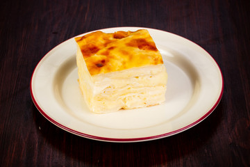 Casserole with cottage cheese