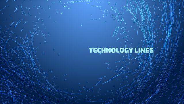 Abstract digital lines