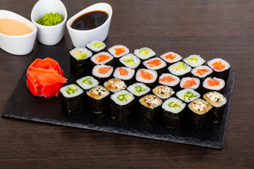 Delicious sushi set