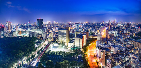東京都市部の夜景