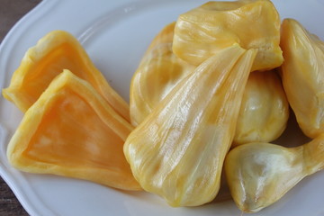 fresh sweet jackfruit delicious season  fruit in thailand