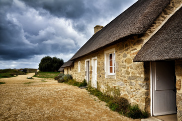 Fototapeta na wymiar Meneham village, Kerlouan, Finistere, Brittany (Bretagne), France