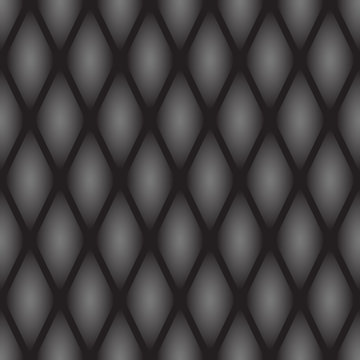 A sample of a seamless texture of a reptile's skin. Convex scales in gray-black tones.