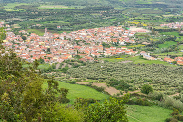 Fototapeta na wymiar Gesturi, Marmilla landscape, Sardinia, Italy