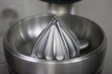 Metal citrus juicer Close-up