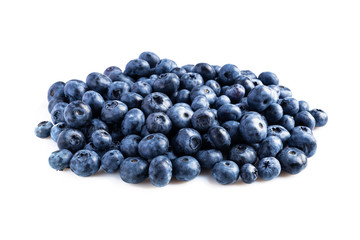 blueberries isolated on white background