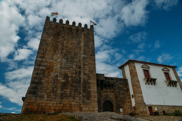Fototapeta na wymiar Belmonte Castle, Belmonte, Portugal, birthplace of 16th-century Portuguese explorer of New World, Pedro Alvares Cabral