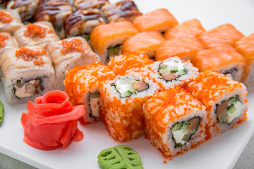 Sushi set, Japanese food