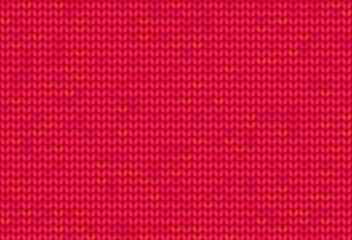 Red realistic knitted texture. Seamless pattern