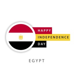 Happy Egypt Independence Day Vector Template Design Illustrator