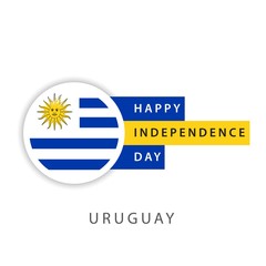 Happy Uruguay Independence Day Vector Template Design Illustrator