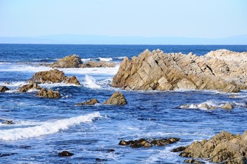 Beautiful beach near Bird Rock on 7 Mile Dr in California